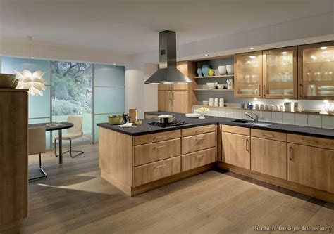 Pictures of Kitchens - Modern - Medium Wood Kitchen Cabinets