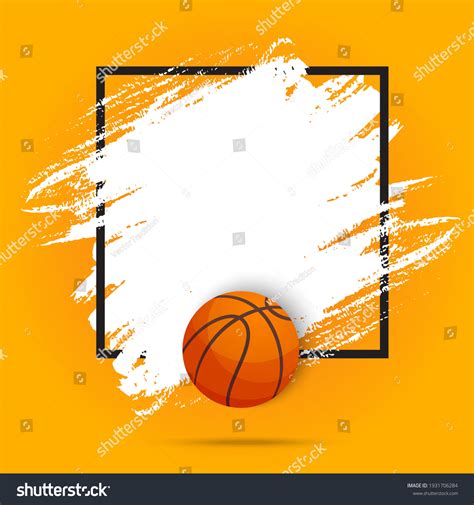 Basketball Sport Ball Flyer Poster Background Stock Vector (Royalty ...