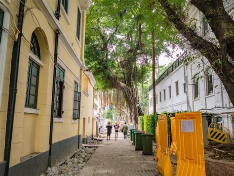 European Architecture on Shamian Island in Guangzhou City beside the ...