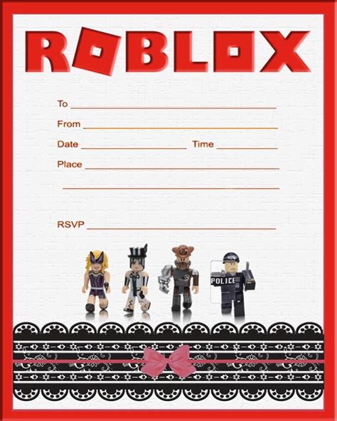 Custom Roblox Invitation Template | Invitation World