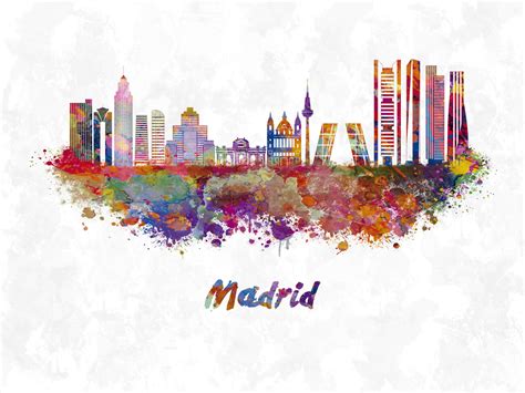 Wall Art Print | Madrid skyline | Abposters.com