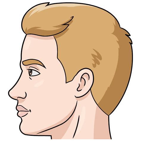 How to Draw a Male Face from the Side Profile - Really Easy Drawing ...