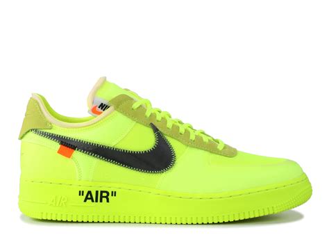 Off White X Air Force 1 Low 'Volt' - Nike - AO4606 700 - volt/cone ...