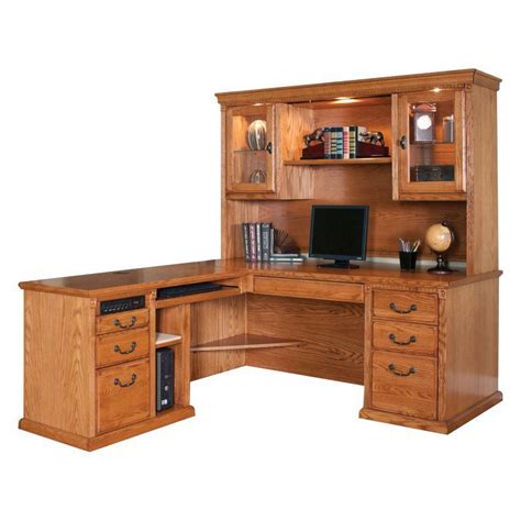 20++ Wood l shaped desk with hutch info | https://doggywally.pages.dev