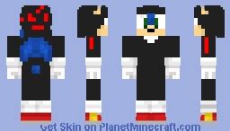 Sonic in shadow pj's Minecraft Skin