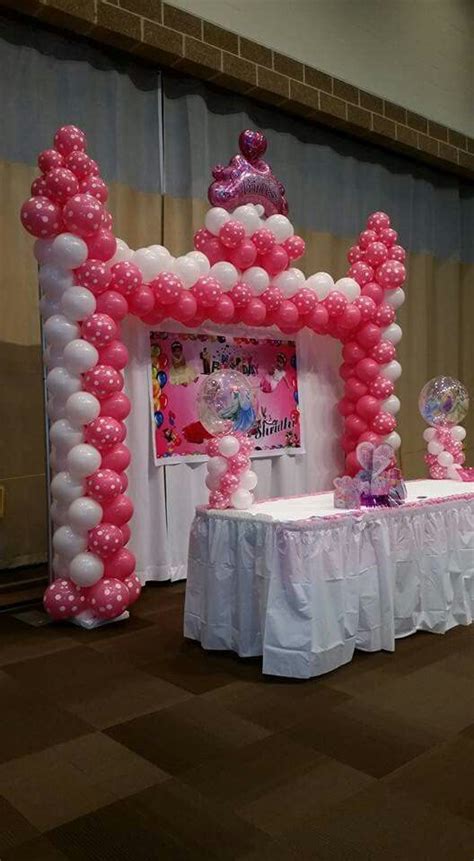 Princess balloon arch | Princess balloons, Balloons, Balloon decorations