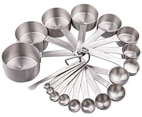 Smithcraft Stainless Steel Measuring Cups and Spoons Set — Deals from ...