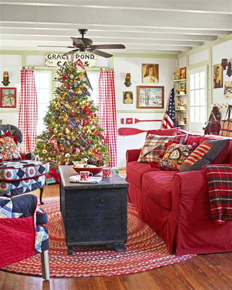 Pictures Of Living Rooms Decorated For Christmas | Cabinets Matttroy