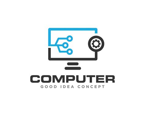 Computer Technology Logo Icon Design Vector 10664901 Vector Art at Vecteezy