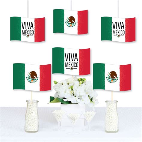 Big Dot of Happiness Viva Mexico - Flag Decorations DIY Mexican ...