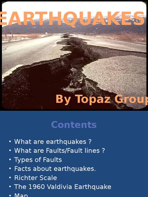 Earthquake Ppt | Earthquakes | Fault (Geology)