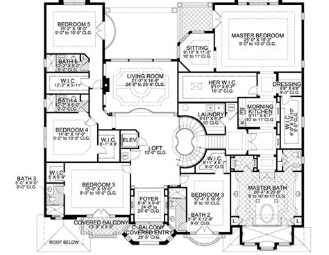 Mansion House Plans 8 Bedrooms