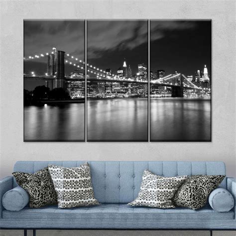 Brooklyn Bridge At Night Wall Art | Photography