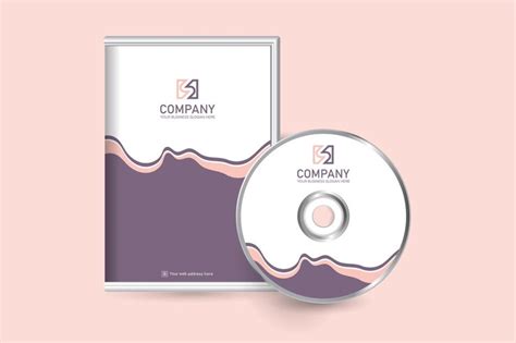 Premium Vector | Creative DVD case and disc label design template vector