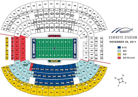 Dallas Cowboys Stadium Seating Chart | Cabinets Matttroy