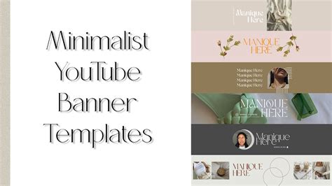 25 Minimalist YouTube Banner Templates | Canva - YouTube