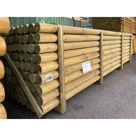 Treated Round Post 100mm x 3.66m – Cleveland Timber