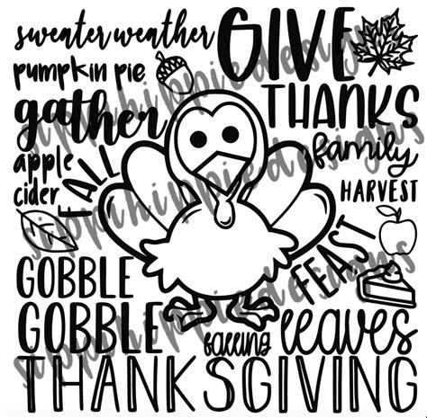 Thanksgiving Typography SVG - Etsy