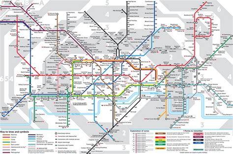 Plan Métro Londres Zones 1 Et 2