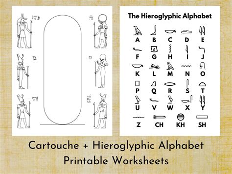 Ancient Egypt Hieroglyphics Alphabet Chart