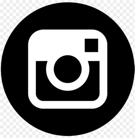 black instagram logo PNG image with transparent background | TOPpng