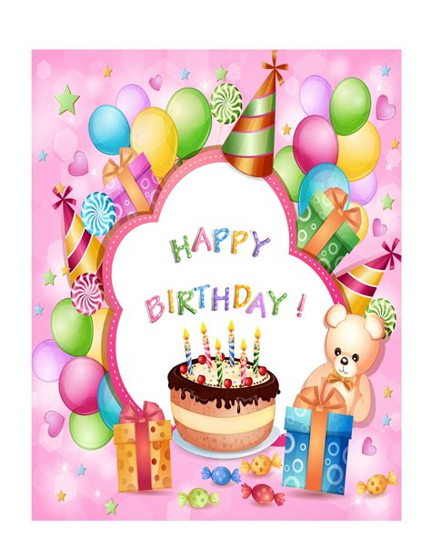 Editable Birthday Card Template