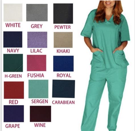 36 Pieces Unisex V Neck Scrub Tops Assorted Colors - Nursing Scrubs ...