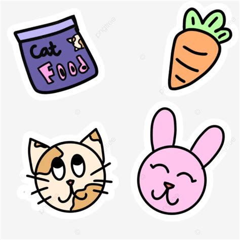 Cute Animal Stickers, Animal, Sticker, Cute PNG Transparent Clipart ...