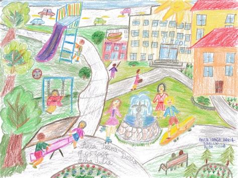 Samples of URBACT Children Drawing Contest “Draw Your Ideal City”