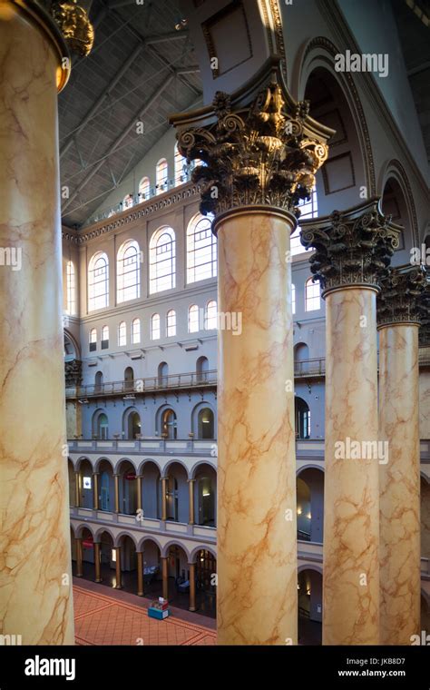 USA, Washington DC, National Building Museum, interior Stock Photo - Alamy