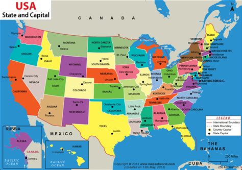 United states map with capitals us states and capitals map – Artofit