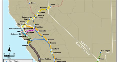 Amtrak California Train Route Map