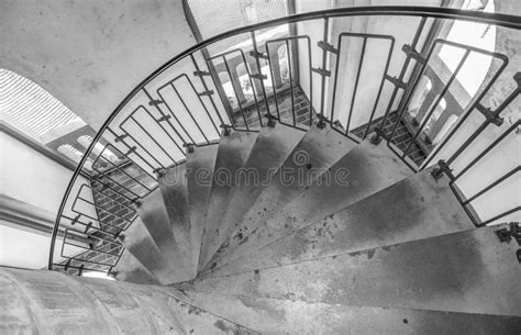 Spiral concrete ladder. stock image. Image of curve, home - 99816637