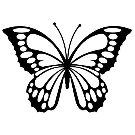 Free SVG Files | SVG, PNG, DXF, EPS | Butterfly Silhouette