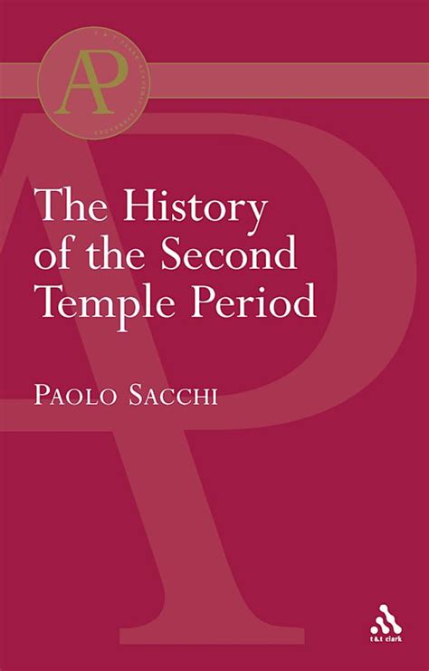 The History of the Second Temple Period: : Paolo Sacchi: T&T Clark