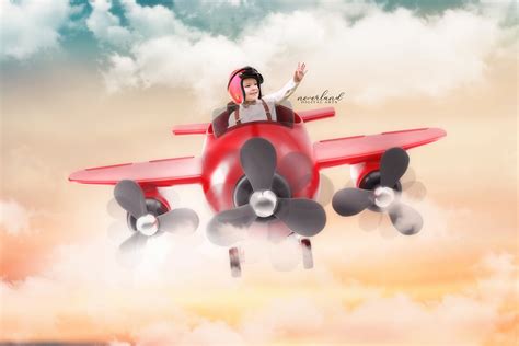 Airplane Background / Red / High Resolution / Digital Backgrounds and ...