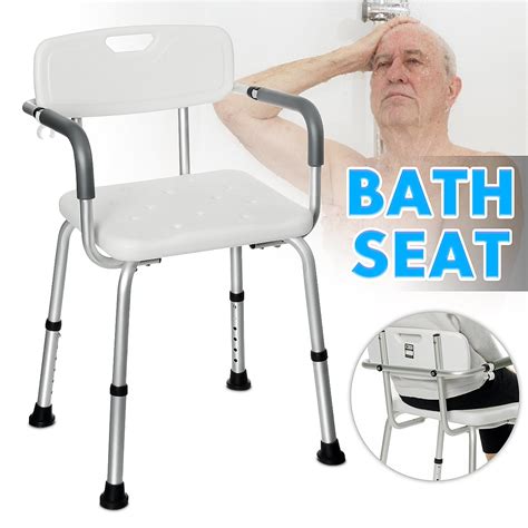 Bath Seat Shower Chair for Pregnant Women Elderly, Adjustable Legs ...