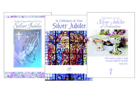 25th Ordination Anniversary Cards | Silver Jubilee