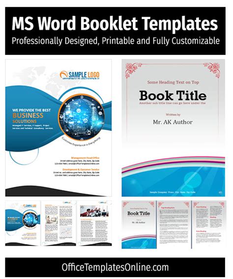 Free Printable Booklet Templates for MS Word