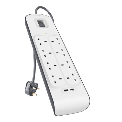 Belkin Surge Protector 2 USB + 6-Outlet Surge Protection Strip ...