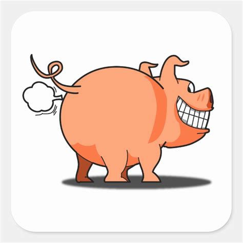 Pig Fart Sticker | Zazzle.com