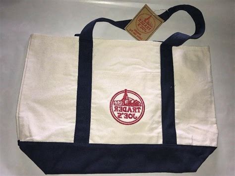 NEW Trader Joe's Reusable Canvas Eco Tote Bag