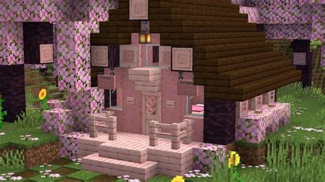 12 Best Cherry Blossom Tree wood builds for Minecraft 1.20 | Blossom ...