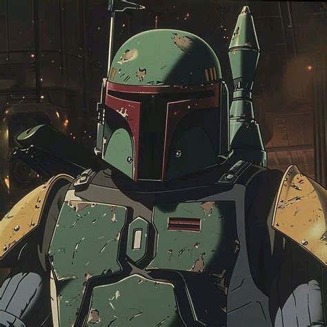 Boba Fett Anime Style in 2024 | Star wars hintergrund, Star wars ...