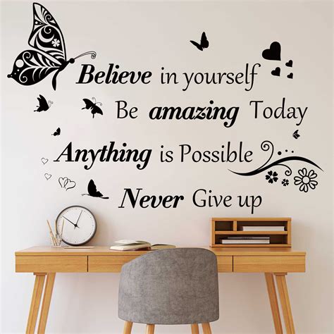 Buy Inspirational Wall Stickers Quotes Letter Wall Art Stickers ...