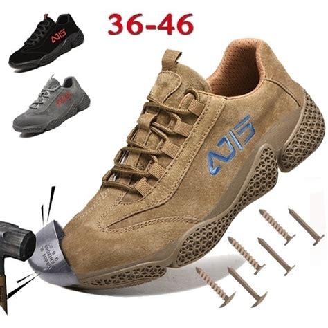 New Fashion Steel Toe Shoes Kevlar Fiber Safety Shoes Breathable Steel ...