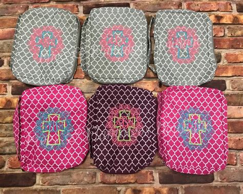 Monogrammed bible covers Quatrefoil Bible covers Women Men | Etsy