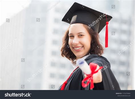 Graduation Day Portrait Teenage Girl Celebrating Stock Photo (Edit Now ...