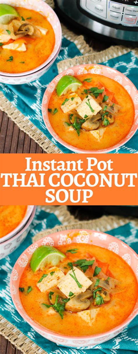 Instant Pot Thai Coconut Soup • Domestic Superhero