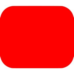 Red rounded rectangle icon - Free red rectangle icons